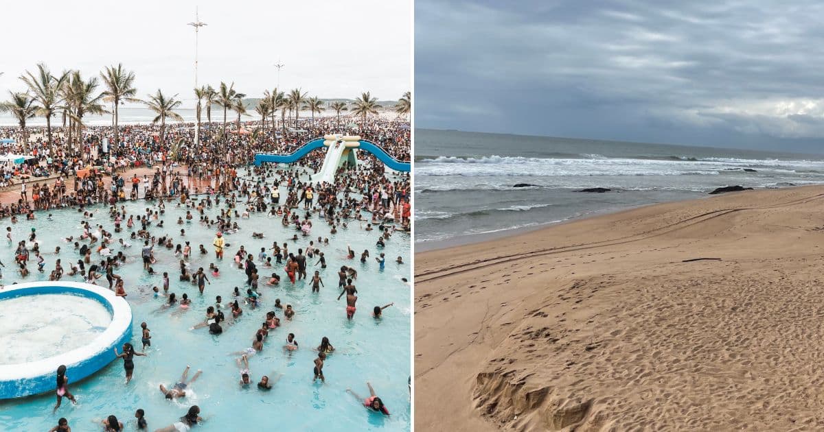 Durban Beaches Left Almost Empty Following e li Scandal Leaving