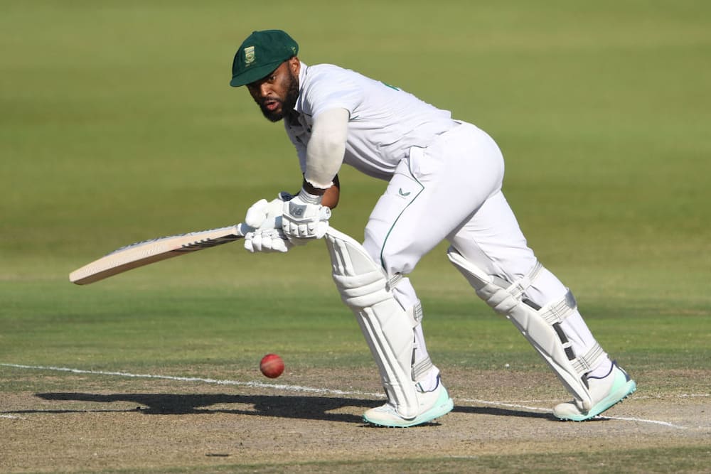 Temba Bavuma during a Betway Test match between South Africa and West Indies at DP World Wanderers Stadium in March 2023.