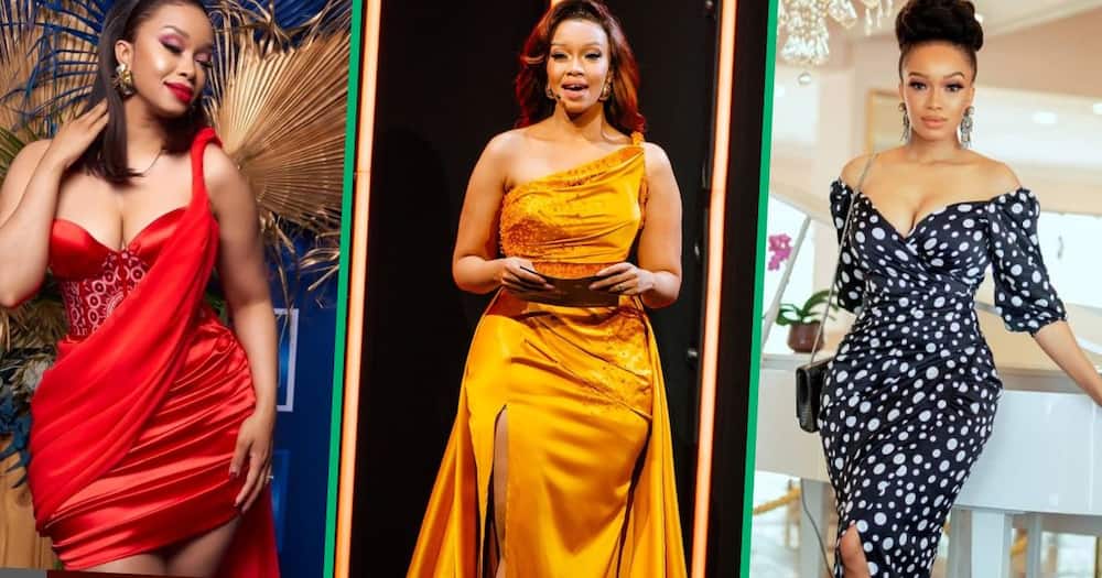 Dineo Langa has been rocking new looks from her fashion line Port of LNG different from her usual glamourous style.