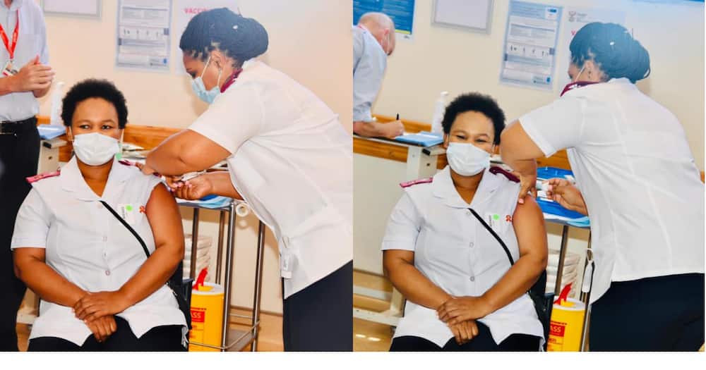 Nurse Zoliswa Gigi-Dyosi, first SA citizen to receive Covid jab