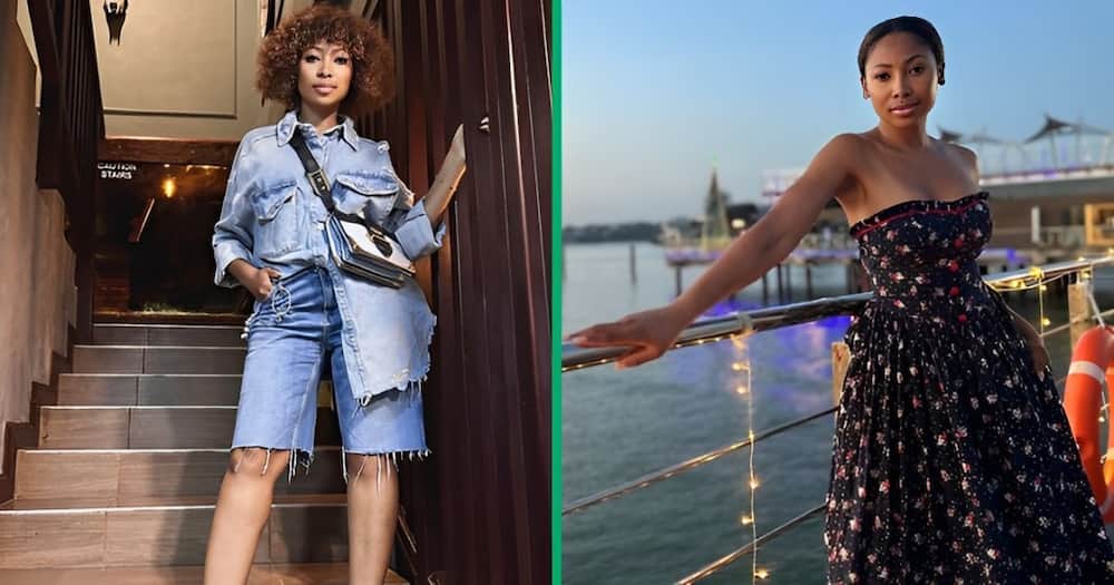 Enhle Mbali and her son did the ‘Tshwala Bam’ TikTok Challenge.
