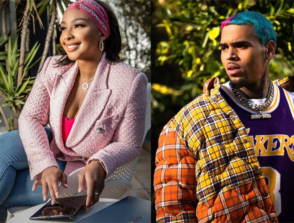 Boity Thulo and Chris Brown's Instagram