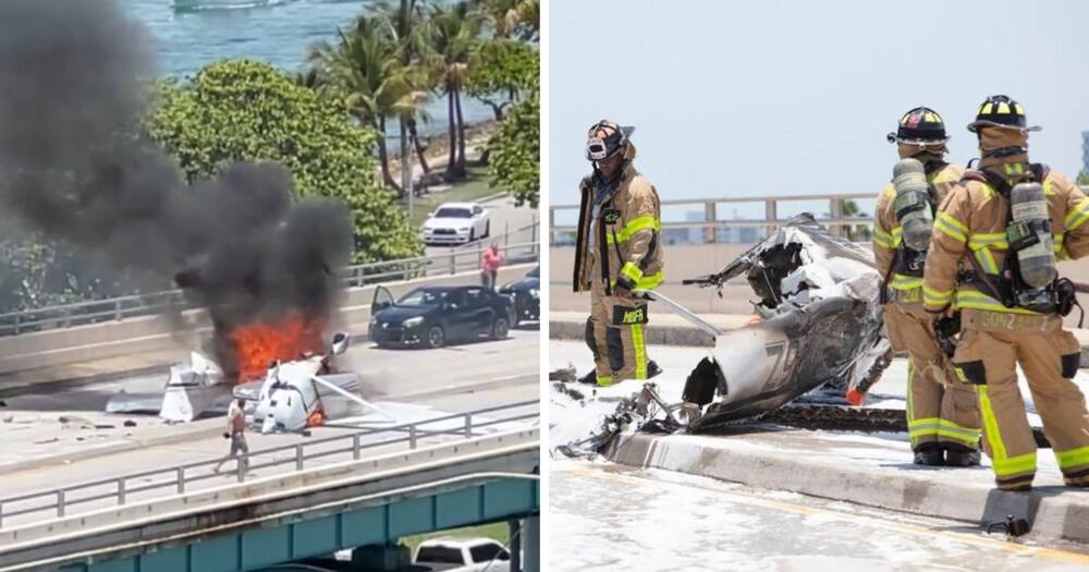 SUV, crash, plane, Miami, Florida