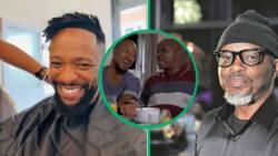 SK Khoza warms hearts with throwback video of him and Themba Ndaba on set