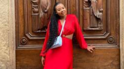 Anele Mdoda ends claims of getting married with hilarious TikTok video: "I just wore a white dress"