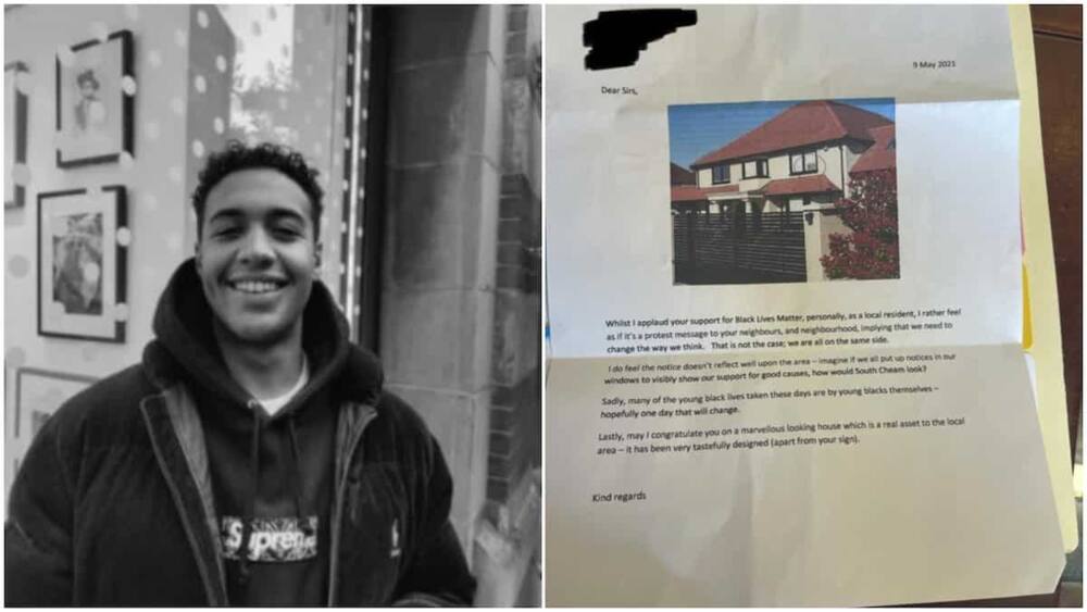 Neighbour takes photo of man's house, prints it and writes him powerful letter