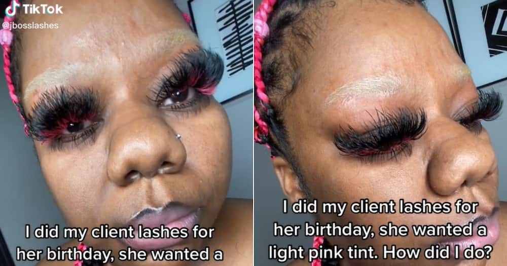 Women eyelash extensions