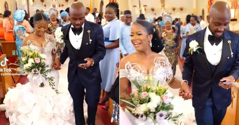 Man went viral for using phone at wedding day