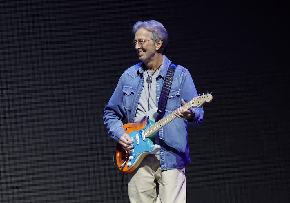 Eric Clapton performs onstage during Eric Clapton's Crossroads Guitar Festival