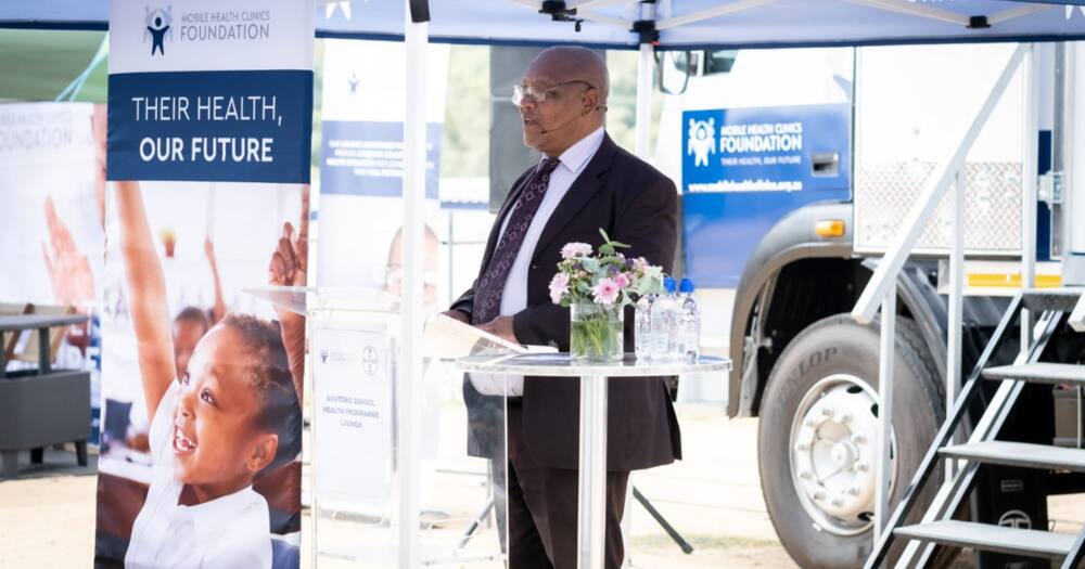 Gauteng Department of Health Director Mr Sikhonjiwe Masilela at the Gauteng School Health Programmes launch