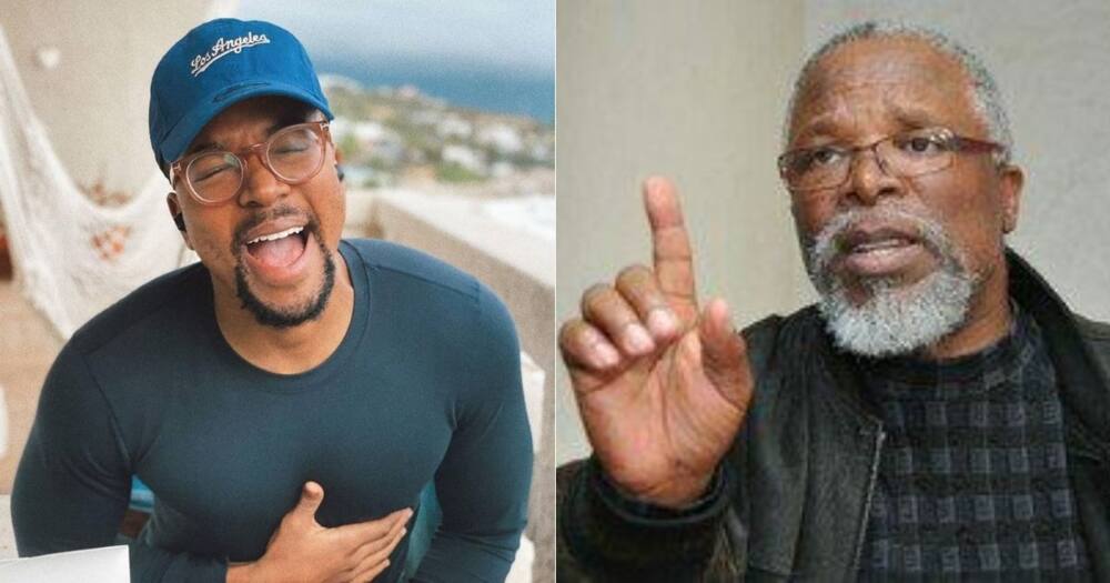 Maps Maponyane visits playwright Dr John Kani on his 77th birthday