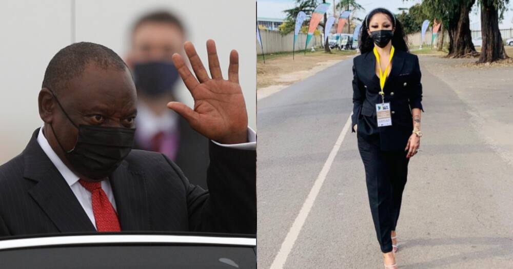 Kelly Khumalo, Cyril Ramaphosa, Looting, South Africa