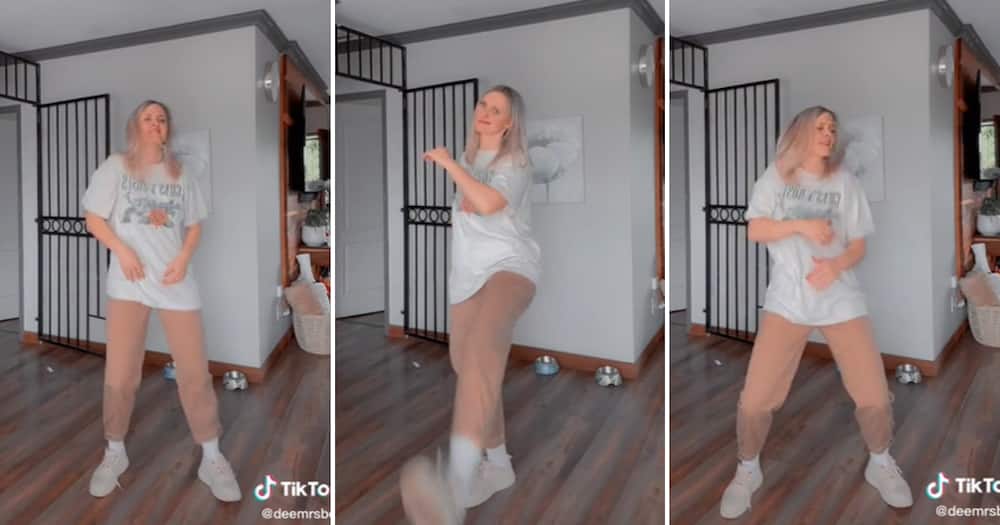 Mrs Bullock dancing to amapiano on TikTok