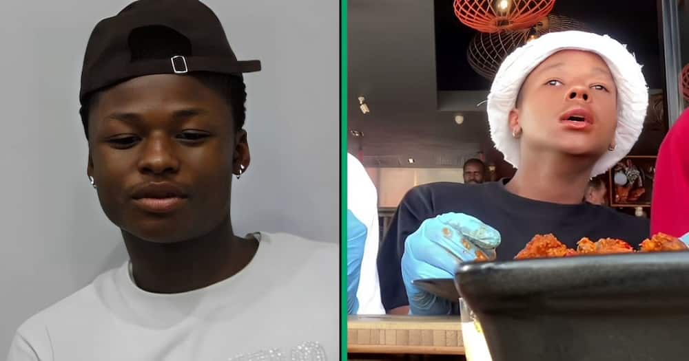 A TikTok video shows young men partaking in the Rocomamas hot wings challenge.