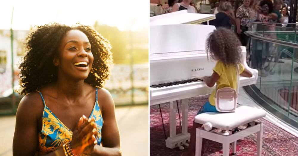 Girl goes viral after playing the piano