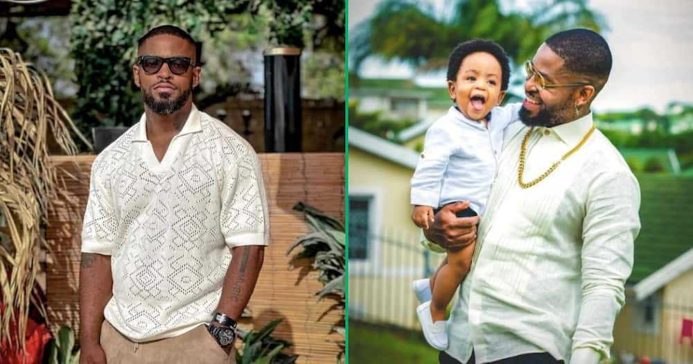 Prince Kaybee shared a picture of his son