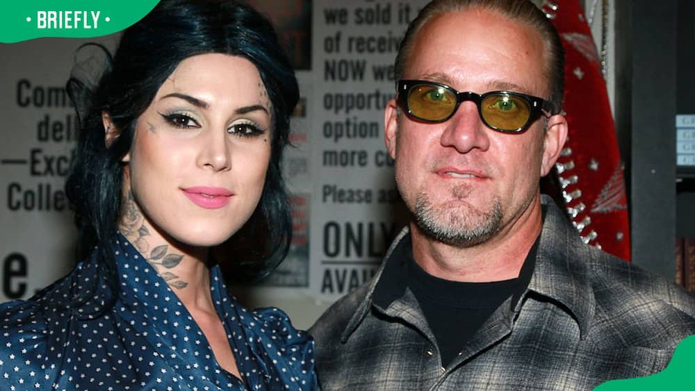 Kat Von D and Jesse James during a signing for Jesse James' book American Outlaw in 2011