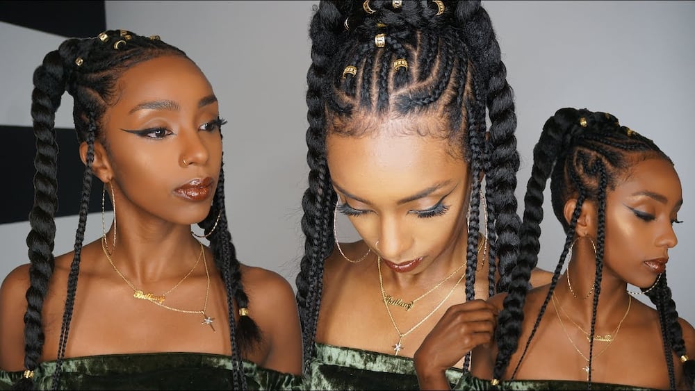 Latest Nigerian cornrow hairstyles
Cornrow styles 
Cornrow hairstyles