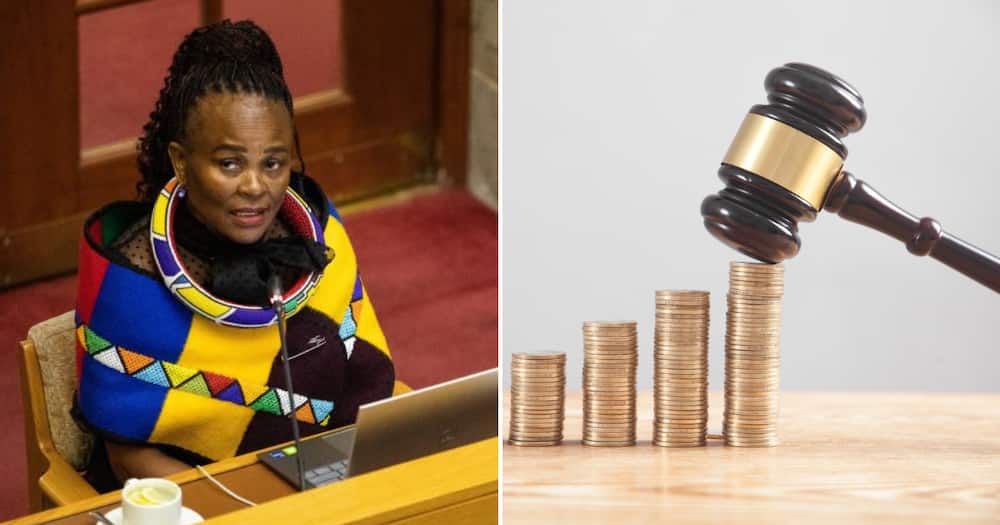 Busisiwe Mkhwebane has complained about not having enough money to cover her legal representation