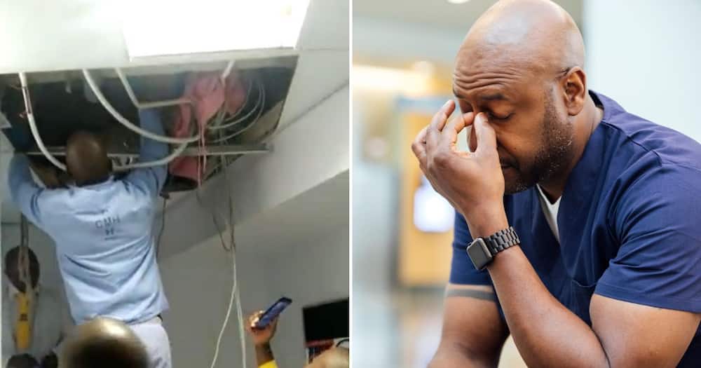 Alleged cable thief gets stuck in the ceiling of Cecilia Makiwane Hospital