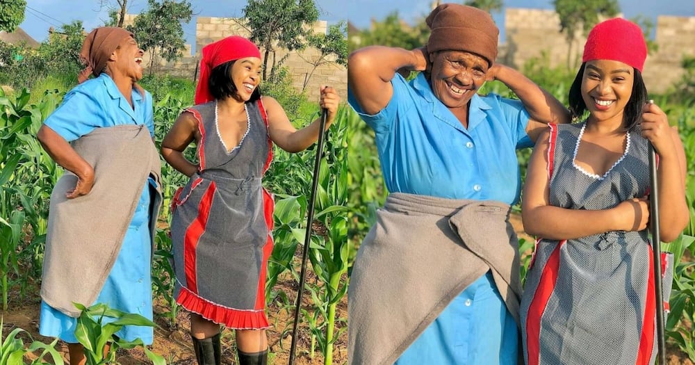 Gogo and grandchild bond while farming, SA reacts: "We love to see it"