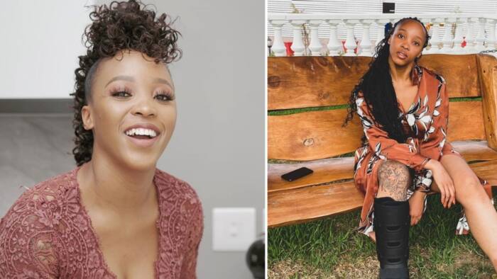 Mzansi applauds Sbahle Mpisane for flaunting huge scar following horrific accident: "Embrace it"
