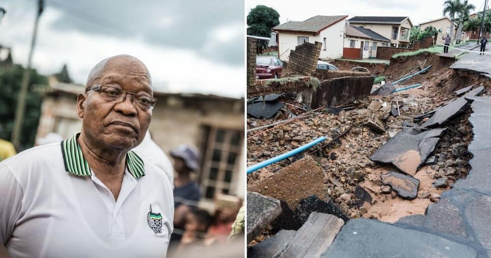 Woman Suggests KZN Flood Victims Be Accommodated at Jacob Zuma’s Nkandla Homestead, SA Reacts