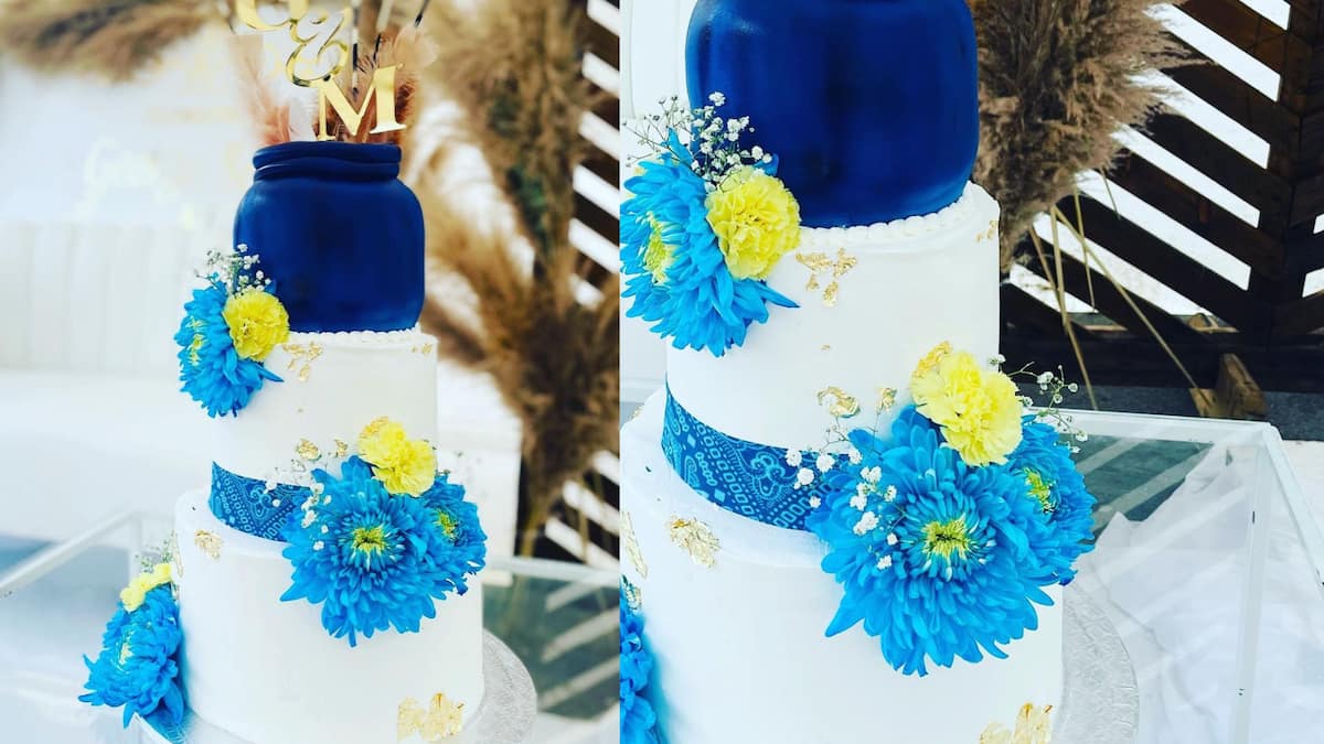 CKD2 - Three-tier Artistic Wedding Cake | Iludio