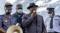 Police Minister Bheki Cele visits Kliptown following shooting during Operation Dudula cable theft march