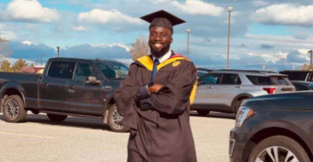 Holy Ghost's speed times favour - Man celebates as he bags 2 master's degrees from top university