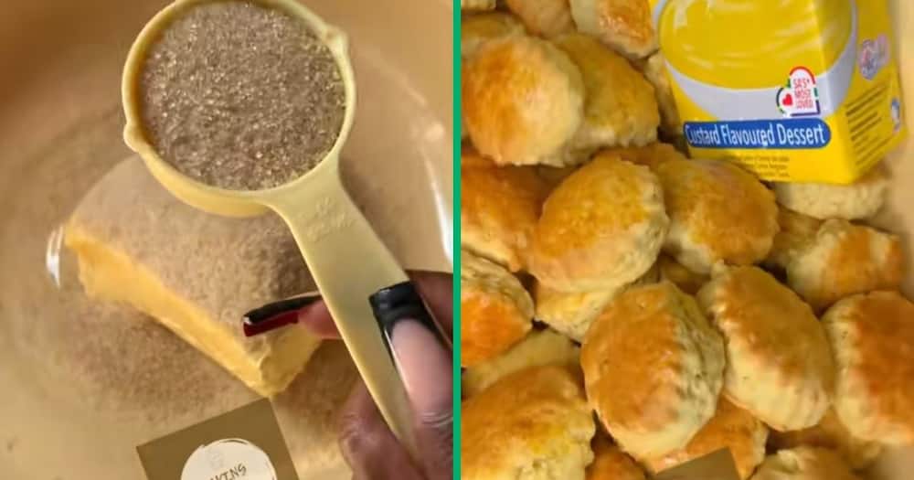 A baker shared a recipe for custard scones