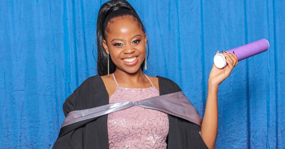 The young lady in Limpopo holds an honours degree from Rhodes University