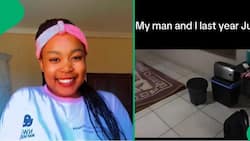 "The outcome is beautiful": Woman shares glow-up of her and her man's home, sparks joy from Mzansi