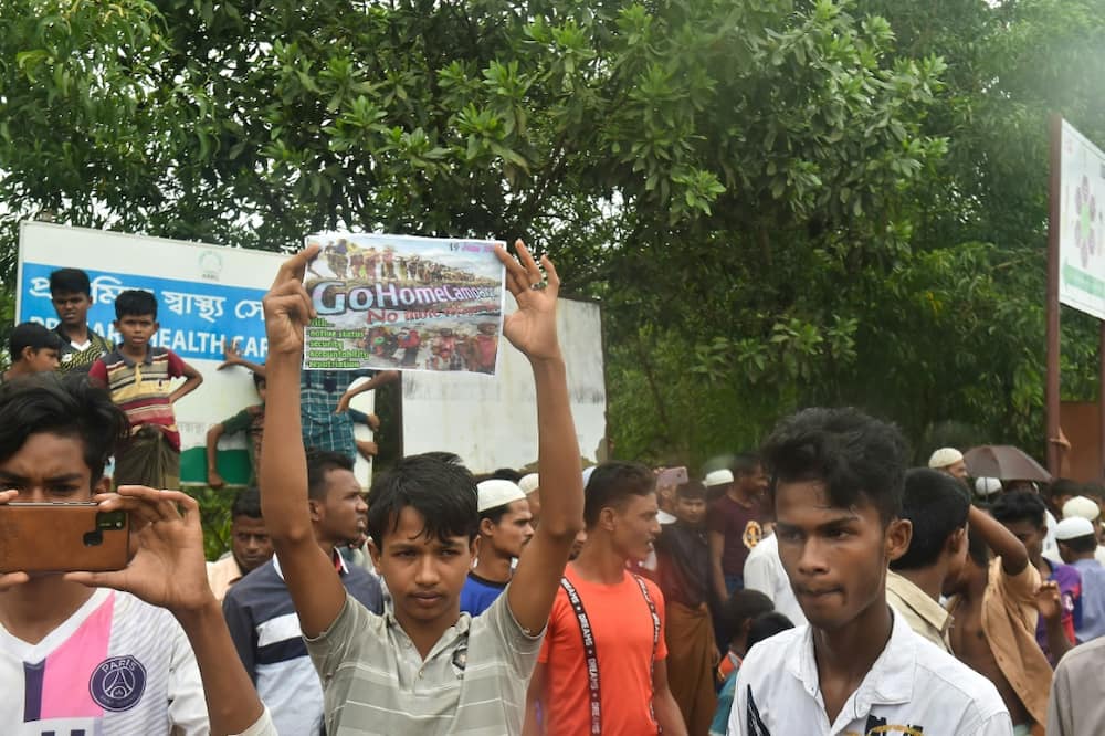 Rohingya community leaders say they want to go home to their villages in Myanmar's Rakhine state, not to state-run camps