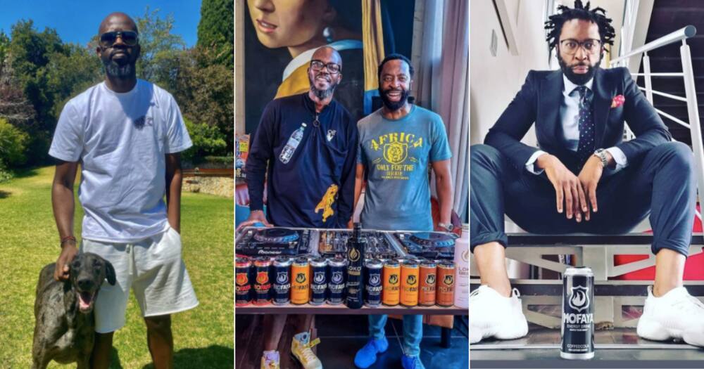 Black Coffee shows support to DJ Sbu's record breaking attempt
