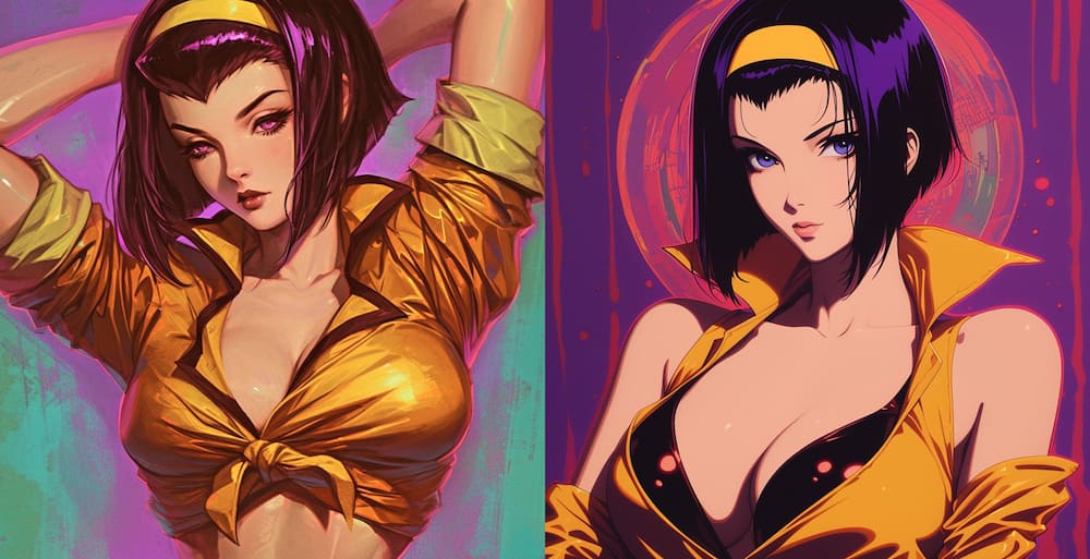 Faye Valentine looked like she is in her 20s