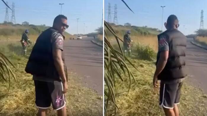 Video shows Duduzane Zuma lead road side clean up operation, Mzansi shows him support