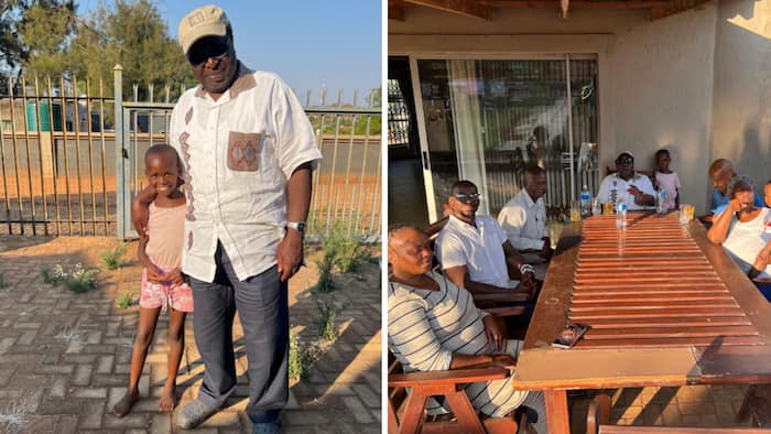 Tito Mboweni spends quality time with family, SA wonders if he was the chef: "Did you cook for them?"