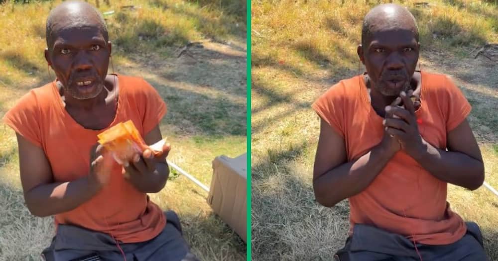 BI Phakathi gave a man thousands of rand in a Facebook reel. The man was surprised