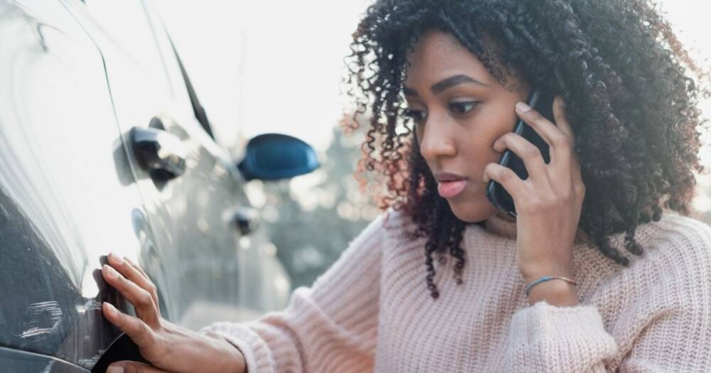 Woman, Photo, Scratched Car, Mzansi