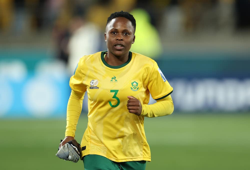 Bongeka Gamede during the FIFA WWC Australia & New Zealand 2023 Group G match between SA and Italy at Wellington Regional Stadium on 2nd August 2023.