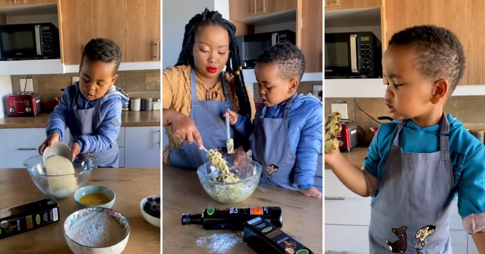 A darling mom and son baked together in a touching video that made Mzansi fall for the duo