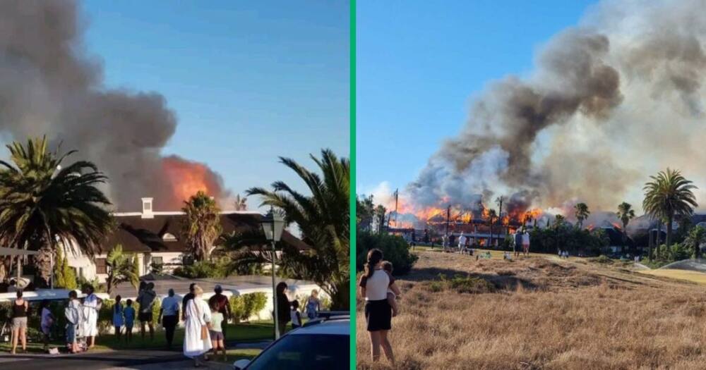 St Helena Point Hotel battling a blaze