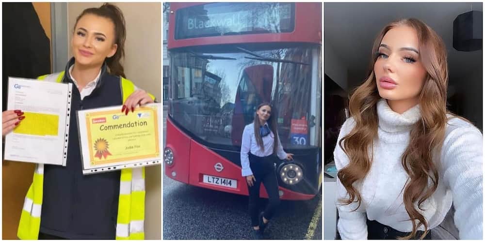 24-year-old female Oyinbo bus driver cries out, says she has many rude customers because of her gender