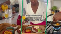 House girlfriend with WITS University degree shares video of lush meal she makes for bae, SA has words