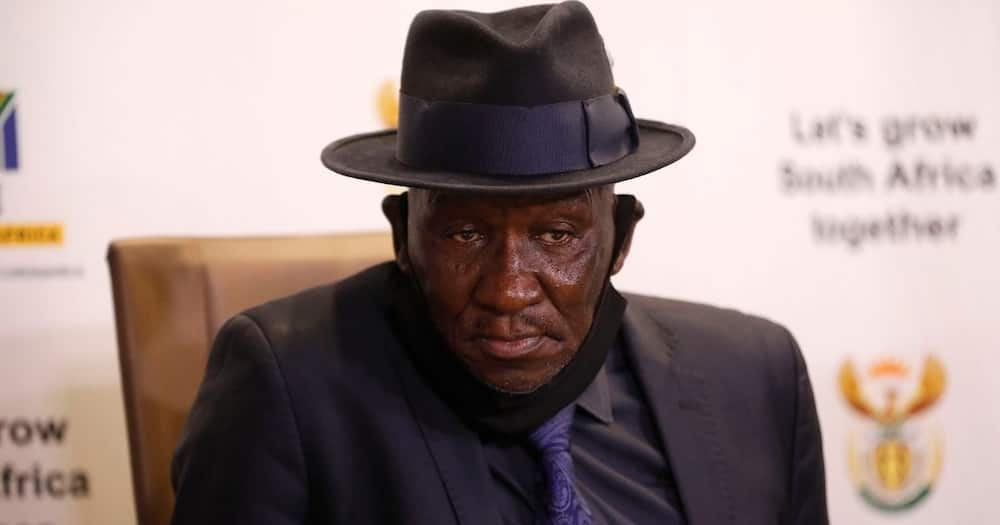 Bheki Cele trends online after he sets bed time for South Africans