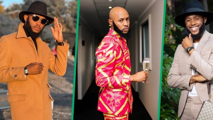 Mohale Motaung impresses with Somizi-inspired cooking attempt, fans applaud his picture
