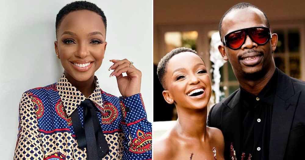 Nandi Madida showed love to her husband Zakes Bantwini in a cute video on Twitter.