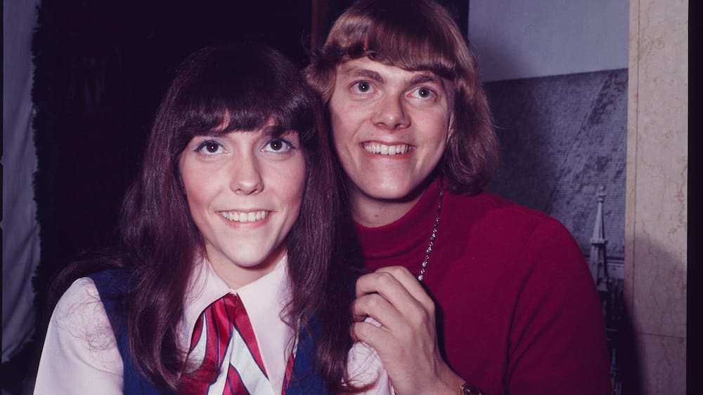 Richard with his sister Karen in 1972