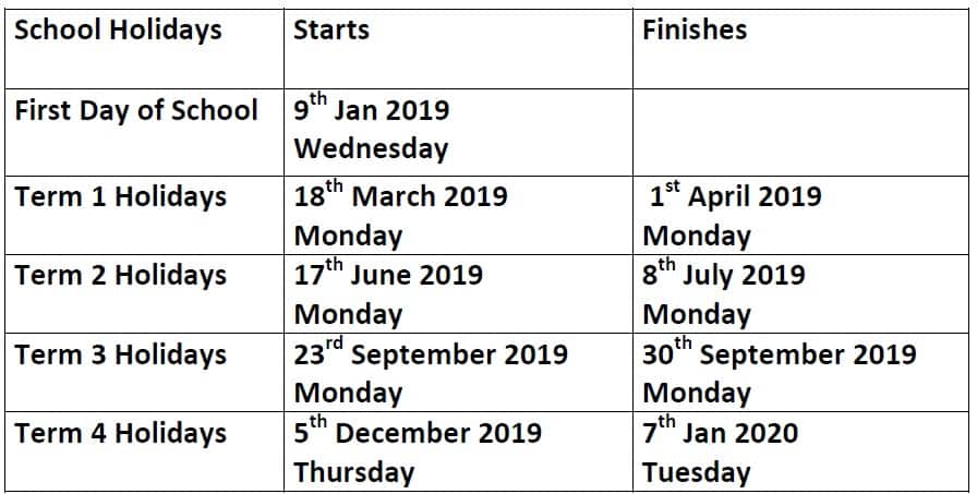 2019 Public And Private School Holidays In South Africa Briefly Sa